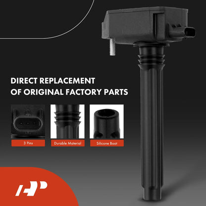 Set of 6 Ignition Coils & Iridium Spark Plugs for Jeep Grand Cherokee (2016–2018)