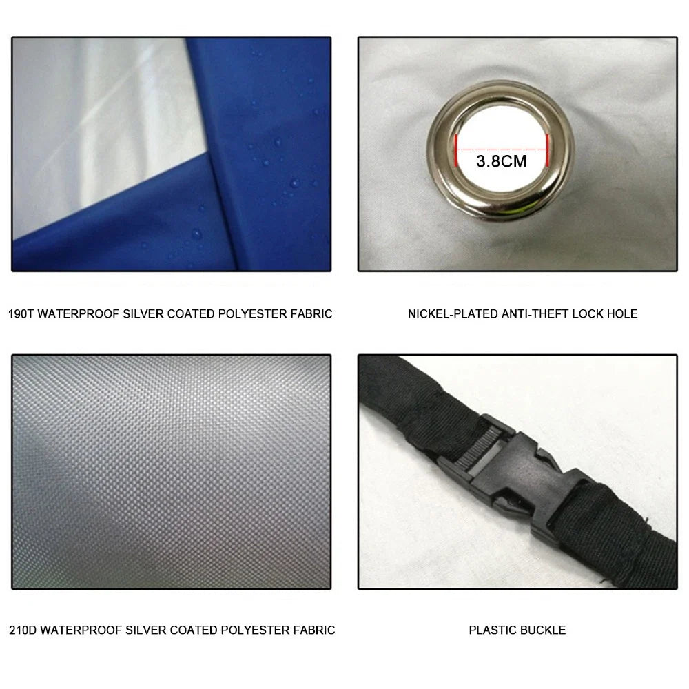 Waterproof Motorcycle Cover for Vespa LXV (2006–2017) - Black