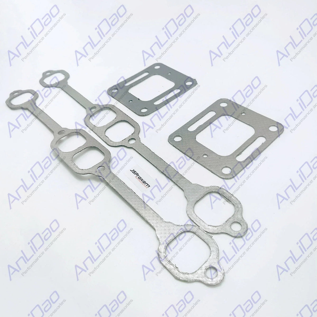 Set of 2 Manifold & Riser Elbow Gaskets for Mercruiser 5.7L 350 (27-33395, 27-863724)