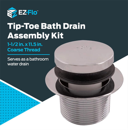 Chrome Plated Bath Drain Assembly Kit for Eastman 35235