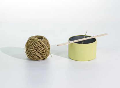 250 FT Organic Hemp Wick - All-Natural Beeswax Coated, 1mm, Yellow