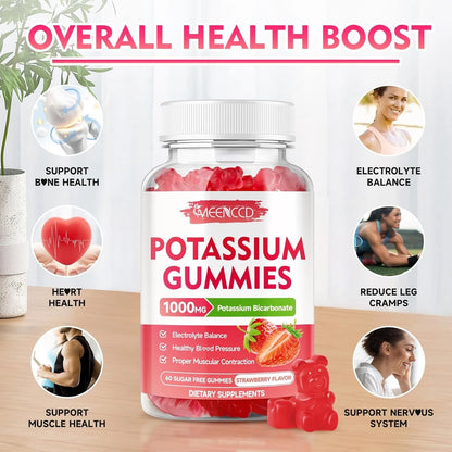 Potassium Gummies 1000mg for Health Supplement (Pack of 1)