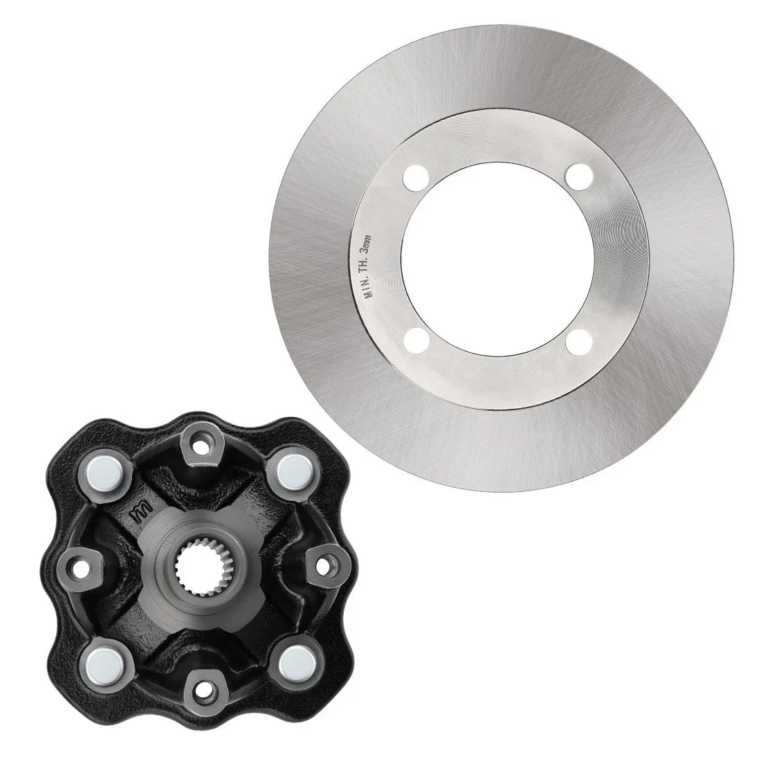 2 Front Wheel Hub & Brake Disc Rotor for Suzuki Vinson 500 (2002–2003)
