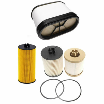Oil Air Fuel Filter Kit for Ford 6.4L Powerstroke (2008–2010) FD-4617, FL-2016, FA-1886