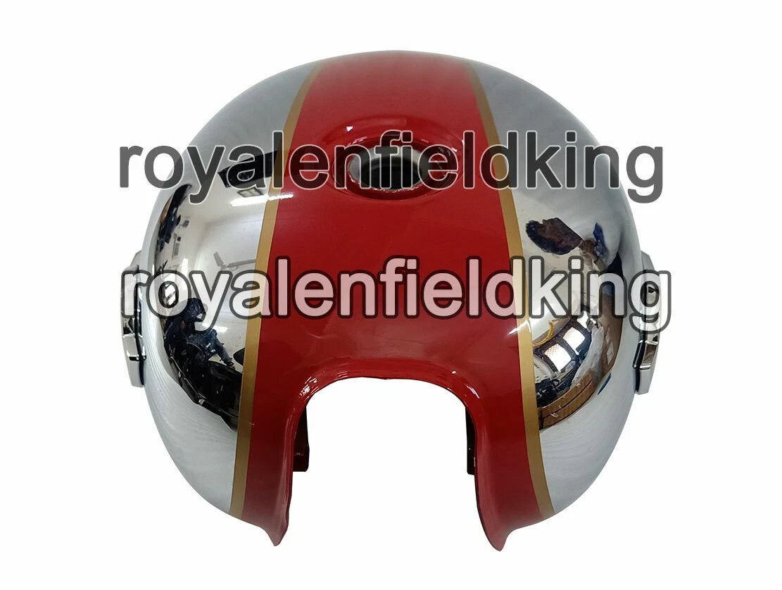 Royal Enfield Interceptor 650 Fuel Tank Red & Chrome (2019–2023)