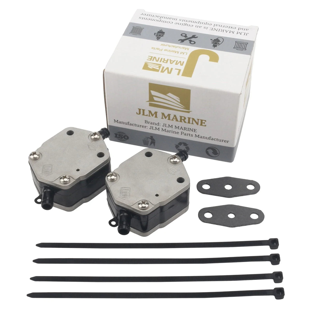 2X Fuel Pump & Gasket Kit 6E5-24410 for Yamaha Outboard (115-300 HP V4 V6)