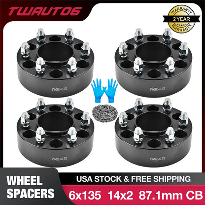 4PCS 2" Hubcentric Wheel Spacers for Ford F-150 Expedition Lincoln (2015–2020)