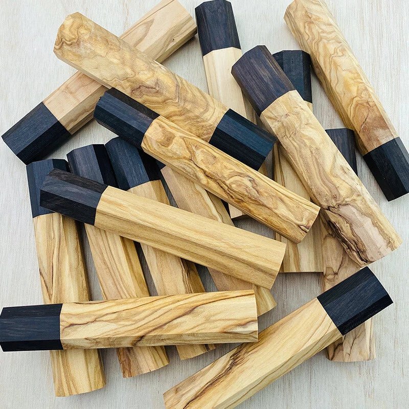 Octagonal Olive Wooden Handle Chef Knife for Japanese Kitchen