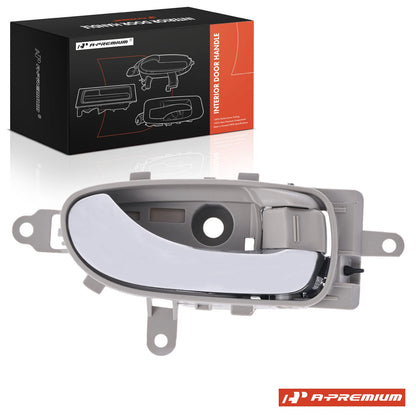 Right Chrome & Gray Interior Door Handle for Nissan Leaf (2011–2023) 80670-3NA0A, 80670-3NF0A, 93662