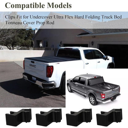 8 Pcs Tonneau Prop Rod Clips for Truck Bed Cover