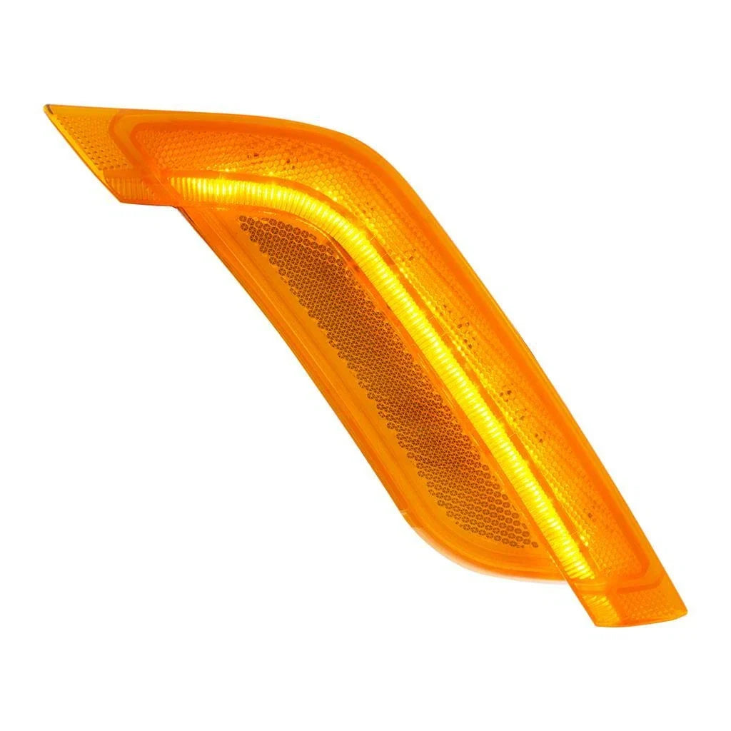 Passenger Side Amber LED Fender Turn Signal Light for Peterbilt 579 (2012–2017)