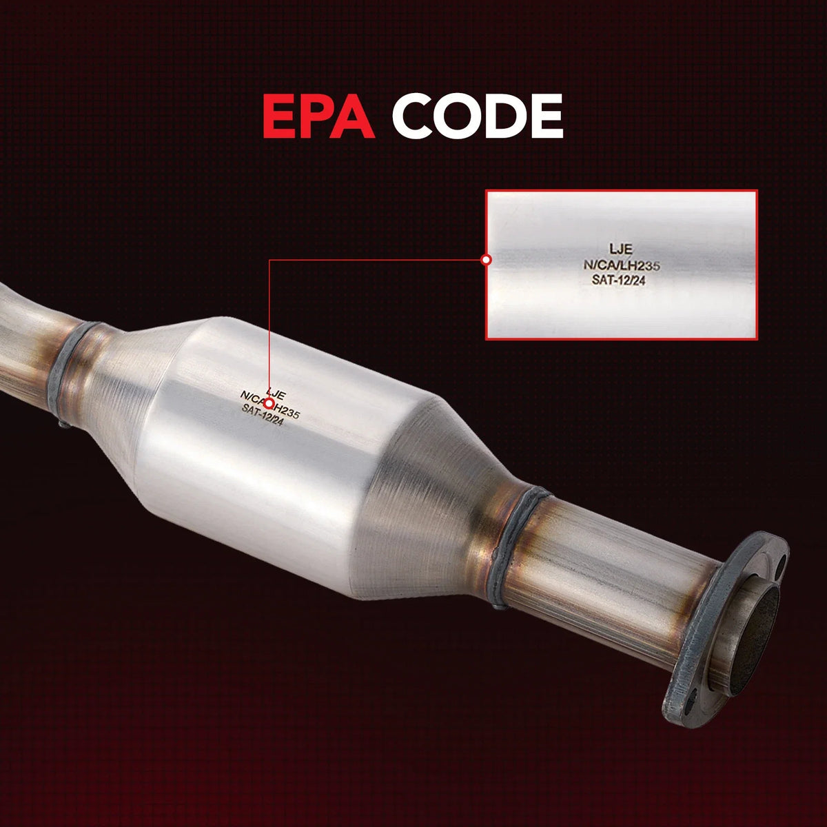 Rear Catalytic Converter for Toyota Camry 2010–2011 (Base XLE LE SE) 2.5L
