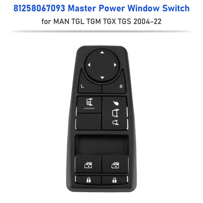 Master Power Window Switch for MAN TGL TGM TGX TGS (2004–2022) 81258067093