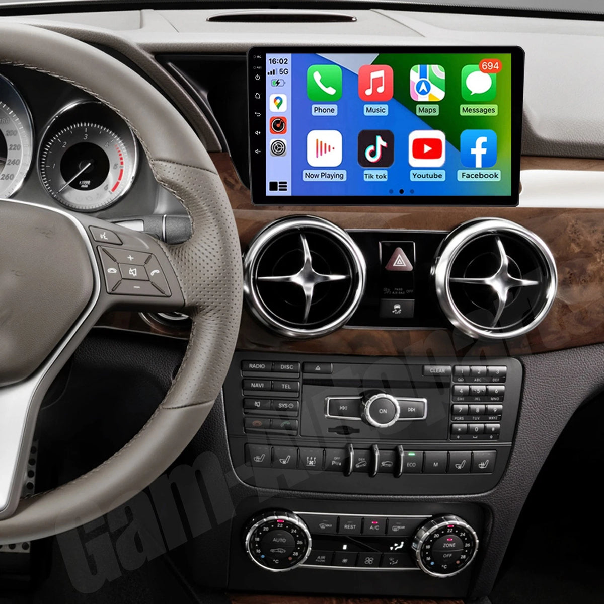 Android 14 Car Radio Stereo for Mercedes-Benz GLK Class X204 (2008–2015) K42X3_BGLK_9
