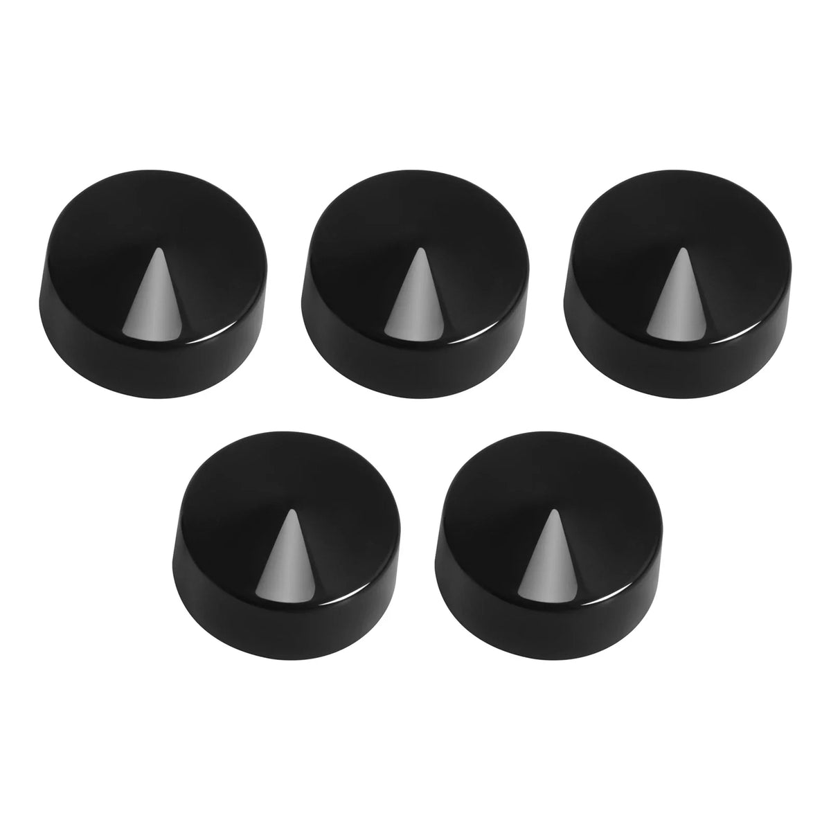 Set of 4 Black ABS Bolt Toppers Caps for Harley Softail Twin Cam (1984–2006)