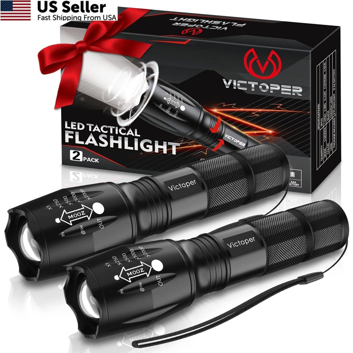 2X LED Flashlight for Tactical Use (2023–2023)