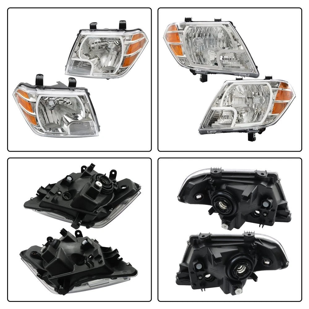 2X Headlight Assembly Set for Nissan Frontier (2009–2020) 26060-ZL40B, 26010-ZL40B