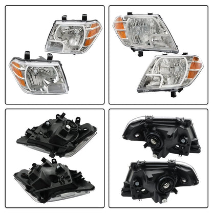 2X Headlight Assembly Set for Nissan Frontier (2009–2020) 26060-ZL40B, 26010-ZL40B