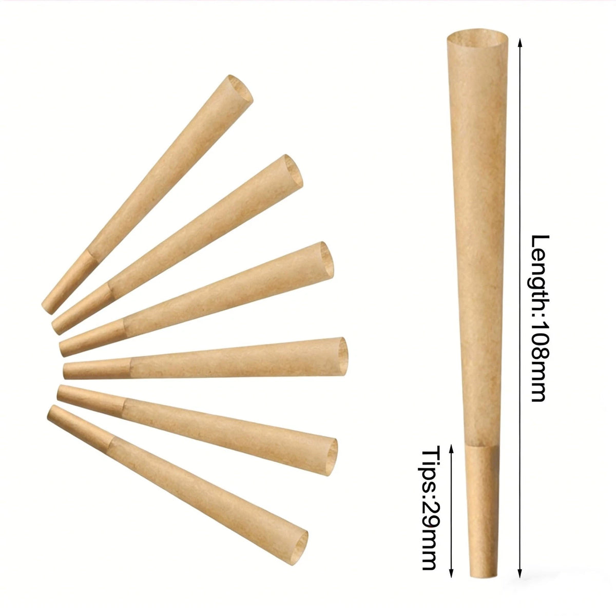 200 Pack Cones Rolling Paper 108mm Preroll