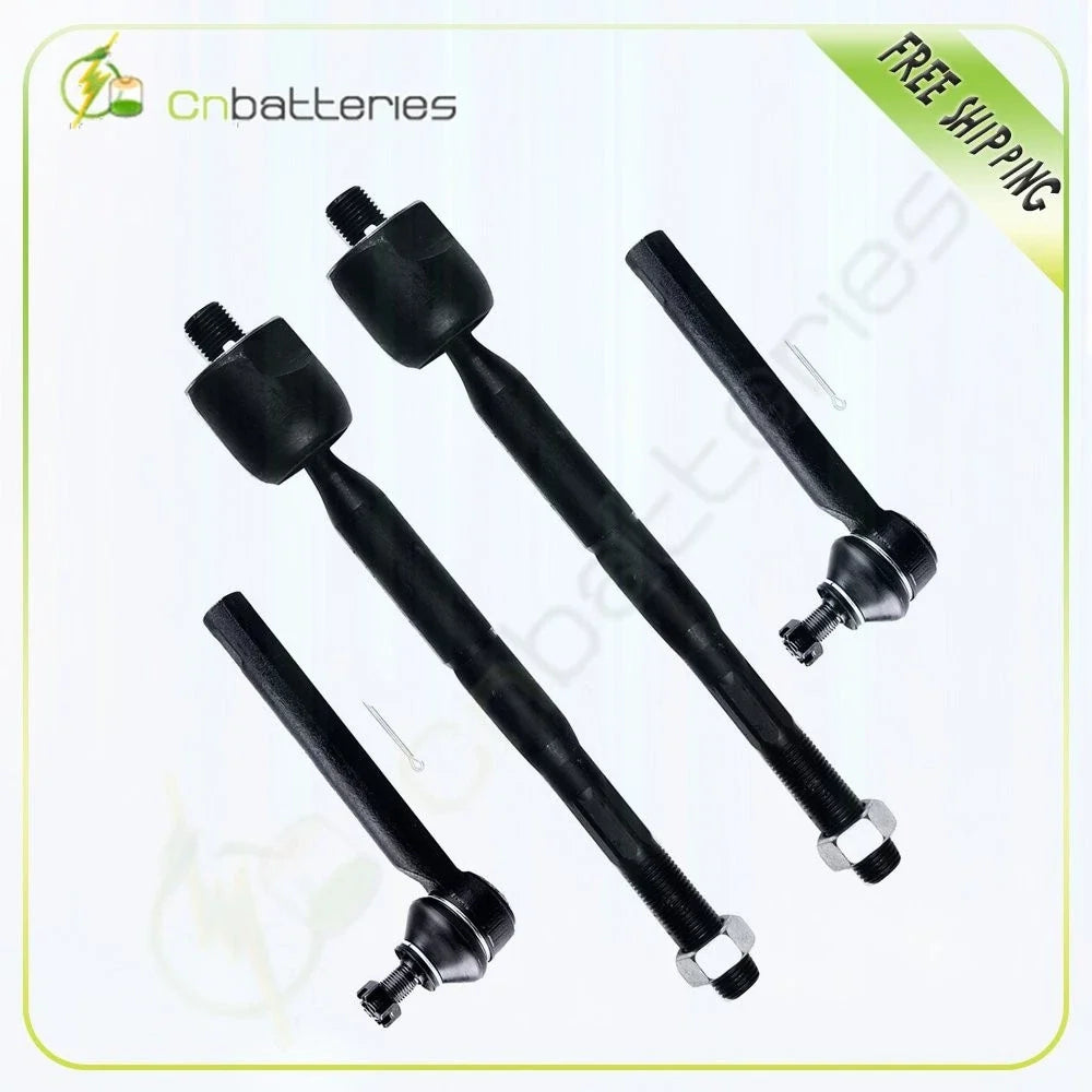 Set of 4 Inner Outer Tie Rod End Links for Lexus RX330 RX350 (2004–2006)