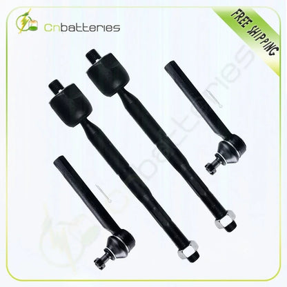 Set of 4 Inner Outer Tie Rod End Links for Lexus RX330 RX350 (2004–2006)