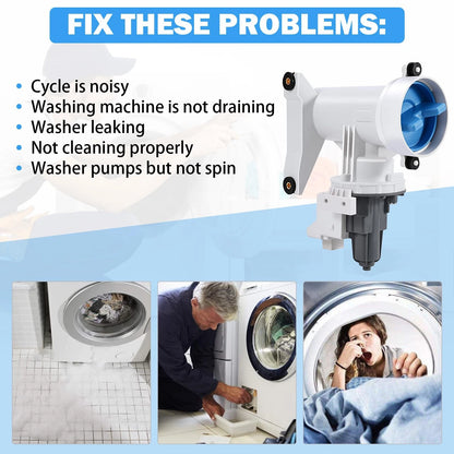 Washer Drain Pump & Filter Assembly for