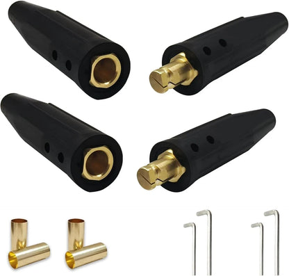 2X Welding Lead Connectors for Cam Twist-Lock Insulated Connection