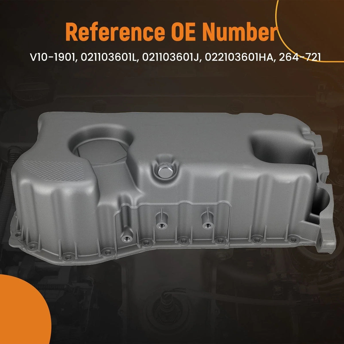 Engine Oil Pan Assembly for VW Jetta GLI 2.8L V6 (2002–2004) 021103601L