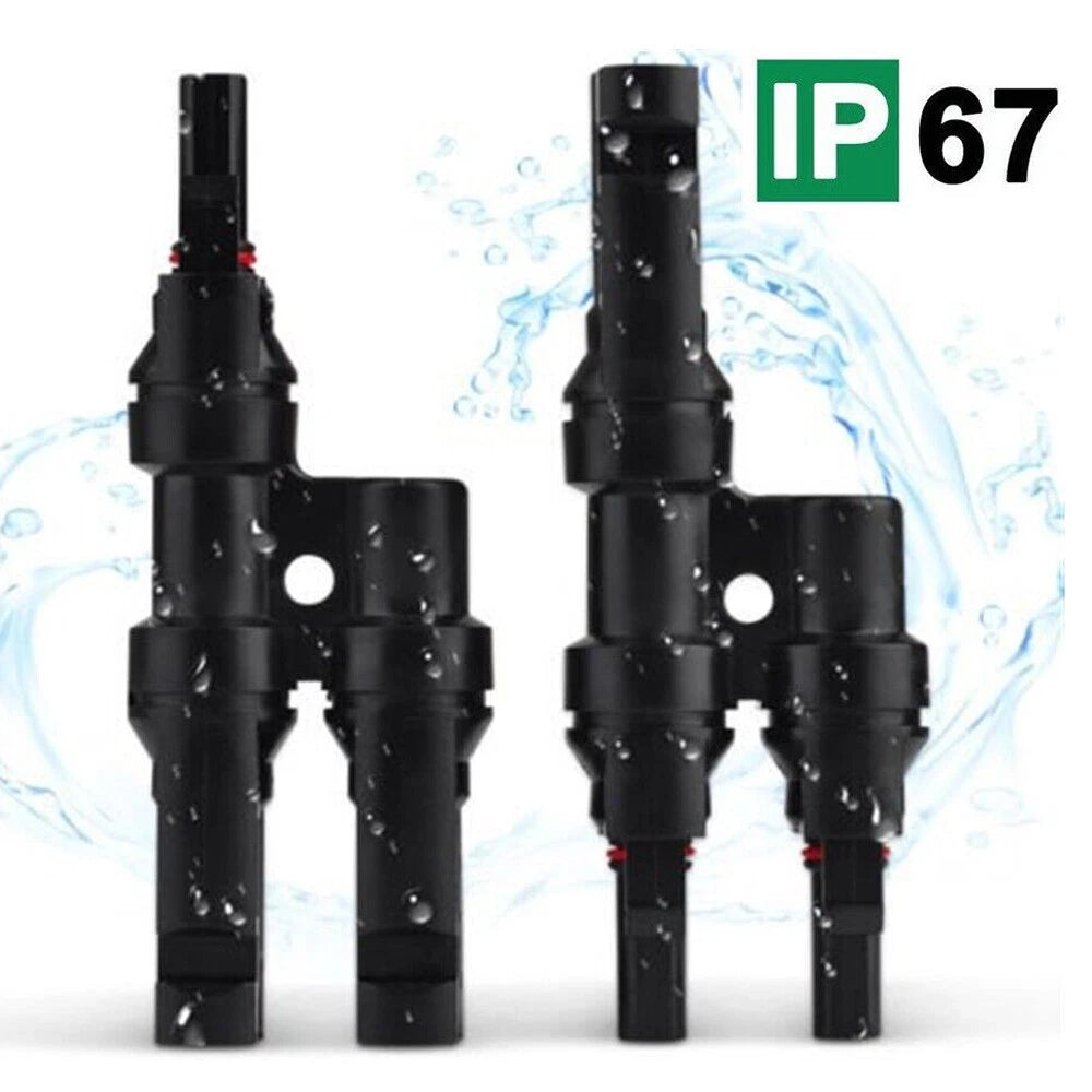 10 Pairs T Branch Connectors for Solar Panels Cable Splitter Coupler