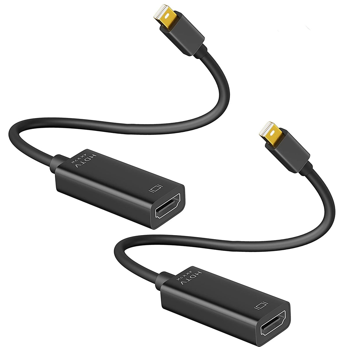 2X Mini DisplayPort to HDMI Adapter for 4K Displays