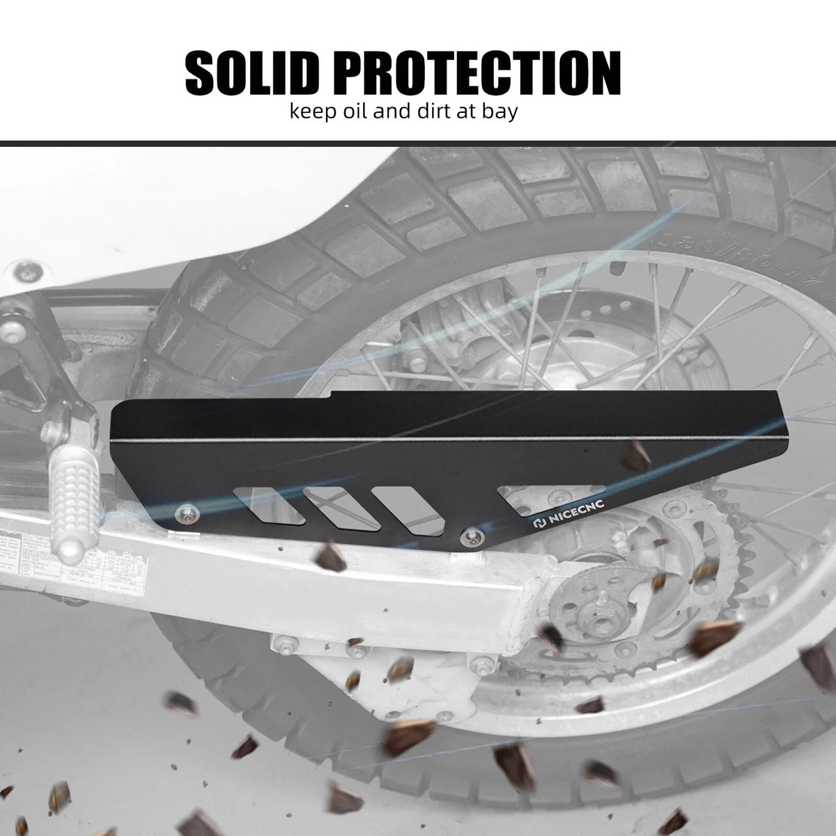 Rear Chain Guide Guard Cover for Suzuki DR650S DR650SE (1996–2024)