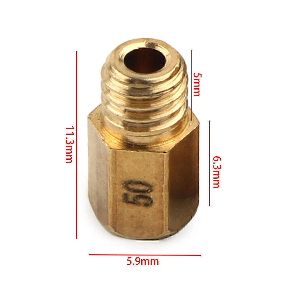 10x Carburetor Main Jet for MIKUNI VM/TM/TMX AX100 (50-90)