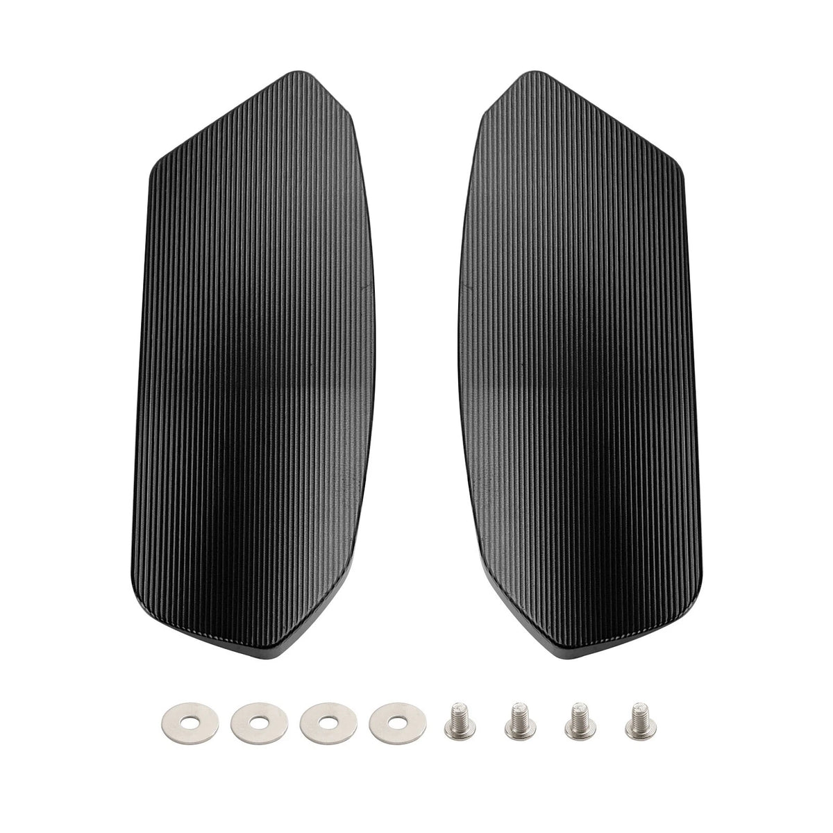 Set of 2 Black Mirror Block Off Plates for Suzuki GSXR1000 (2017–2024) M529-A230-BLK