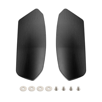 Set of 2 Black Mirror Block Off Plates for Suzuki GSXR1000 (2017–2024) M529-A230-BLK