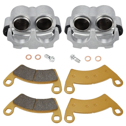 Front Brake Calipers & Pads for Polaris Ranger 500 700 570 (2006–2023)