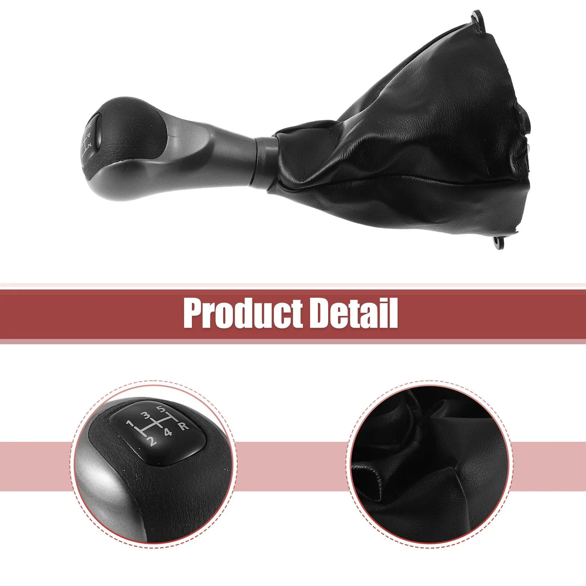 Set of 1 Manual Gear Shift Knob 5 Speed for Honda Civic (2006–2011) 54102-SNA-A01 Black