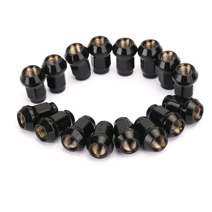 16x Black Wheel Lug Nuts 3/8" 24 Tapered for Polaris Ranger RZR (2008–2023)