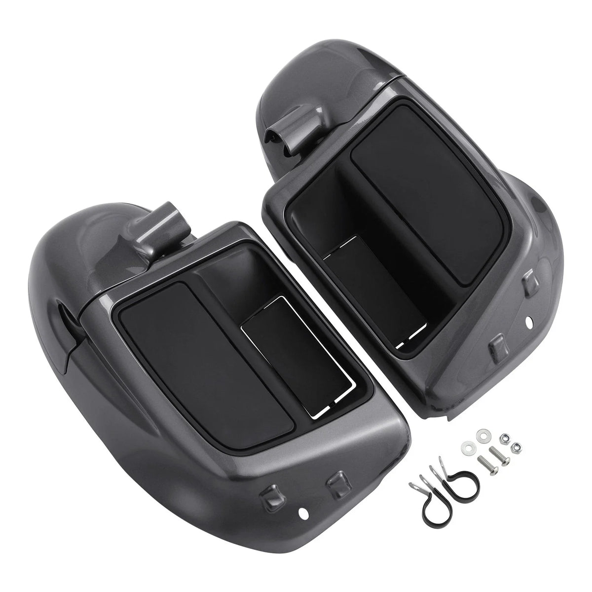 Lower Vented Fairings for Harley Street Glide (2014–2023) Gauntlet Gray Metallic