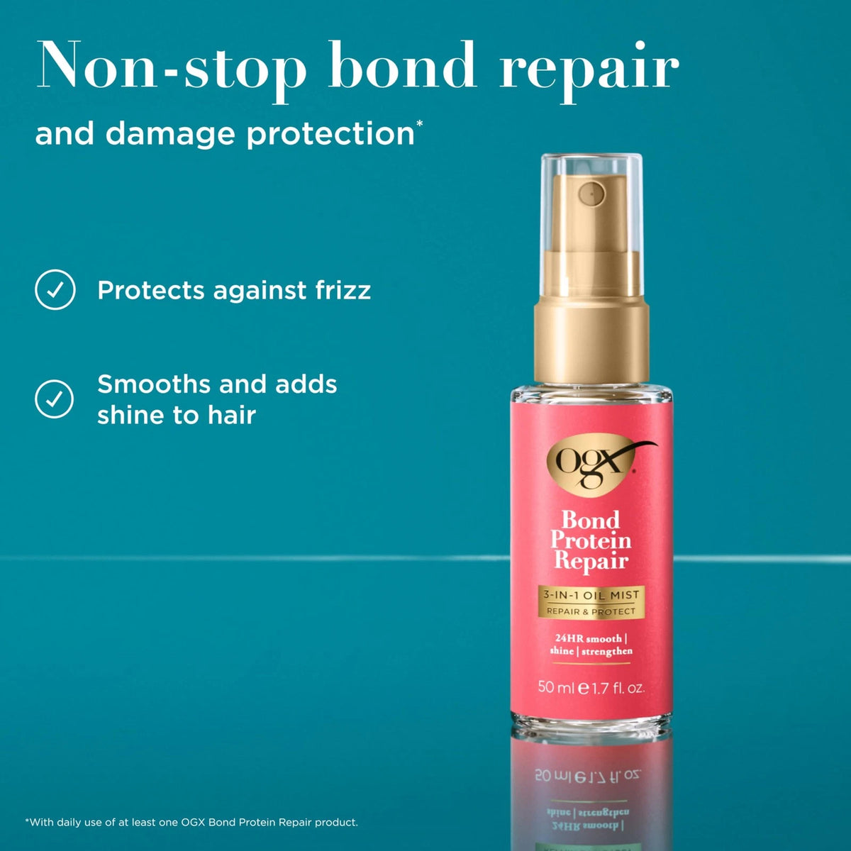 OGX Repair & Protect Bond Protein 3-in-1 for Hair Care (Pack of 1)