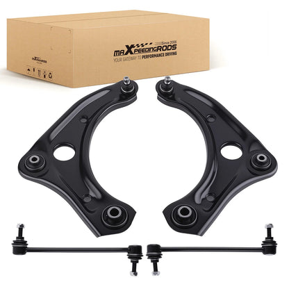 Set of 4 Front Lower Control Arms w/ Ball Joint for Nissan Versa (2007–2019)