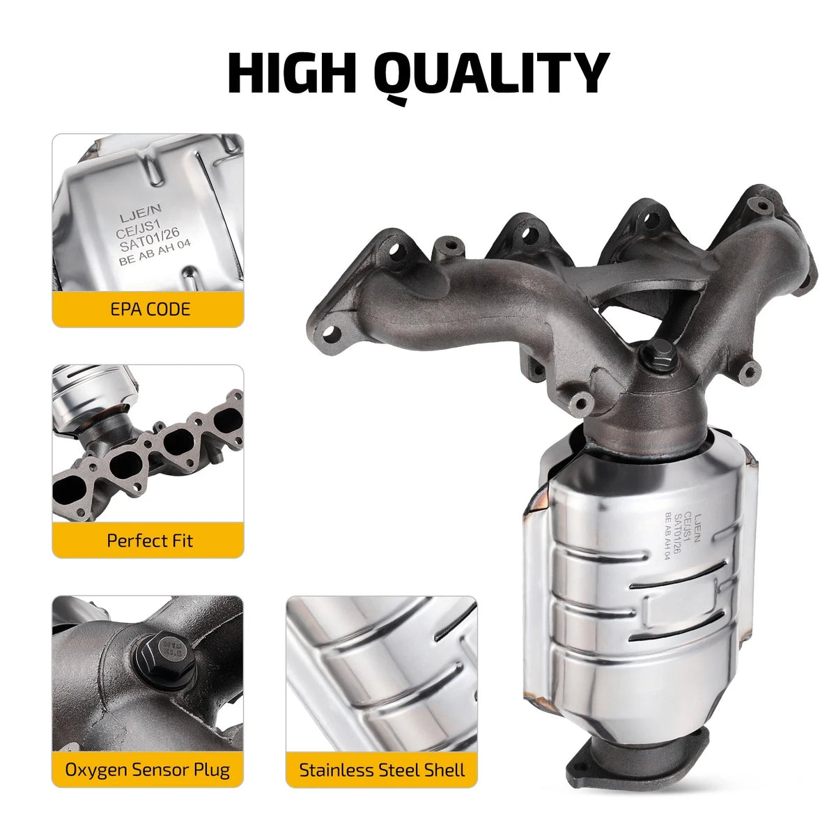 Catalytic Converter with Exhaust Manifold for Kia Soul (2010–2011) 1.6L 2.0L