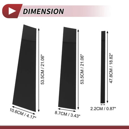 6 Pcs Door Pillar Window Trim for Nissan Titan (2004–2015) Black