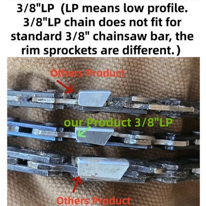 5X 20" Chainsaw Chain Blade 3/8"LP .050 Gauge 72DL for Stihl Husqvarna