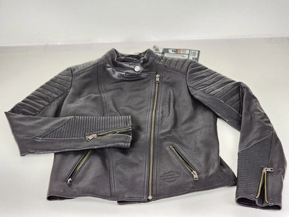 Harley-Davidson Women's Reservoir Moto Leather Jacket XL 97022-22VW