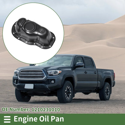 1 Pc Engine Oil Pan No.1210231010 for Toyota Tacoma (2006–2013) Iron Black