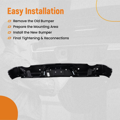 Rear Bumper Assembly for RAM 1500 Classic (2019) 55112621AB Reinforced Steel