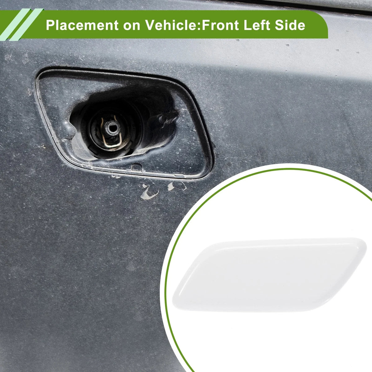 Left Washer Nozzle Cover for Toyota Land Cruiser (2013–2015) 8535460050 Unpainted