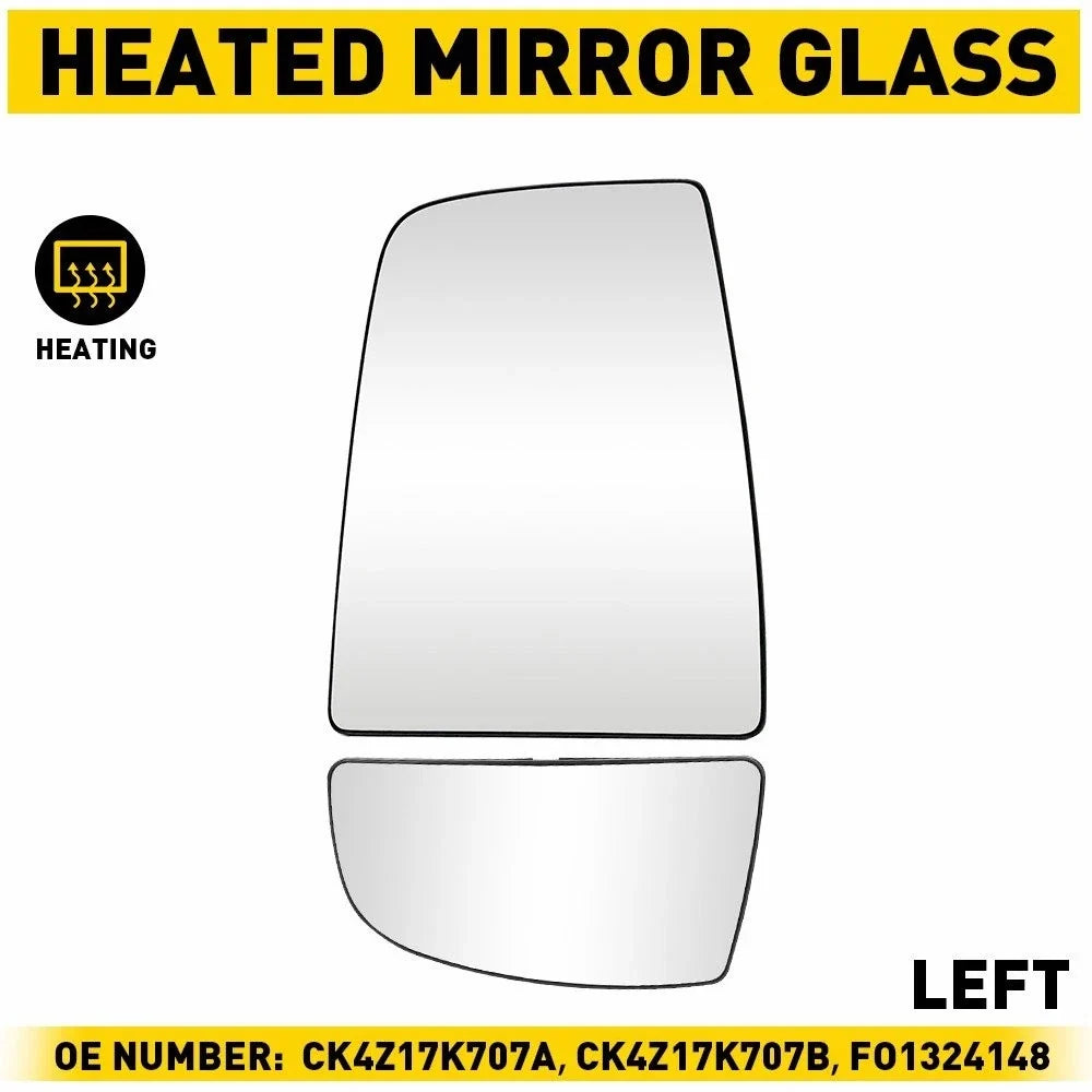 Mirror Glass Convex Driver Side for Ford Transit 150 250 350 (2015–2021)