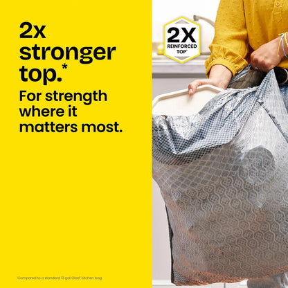 Glad ForceFlex MaxStrength Drawstring XL Trash Bags (Pack of 80)