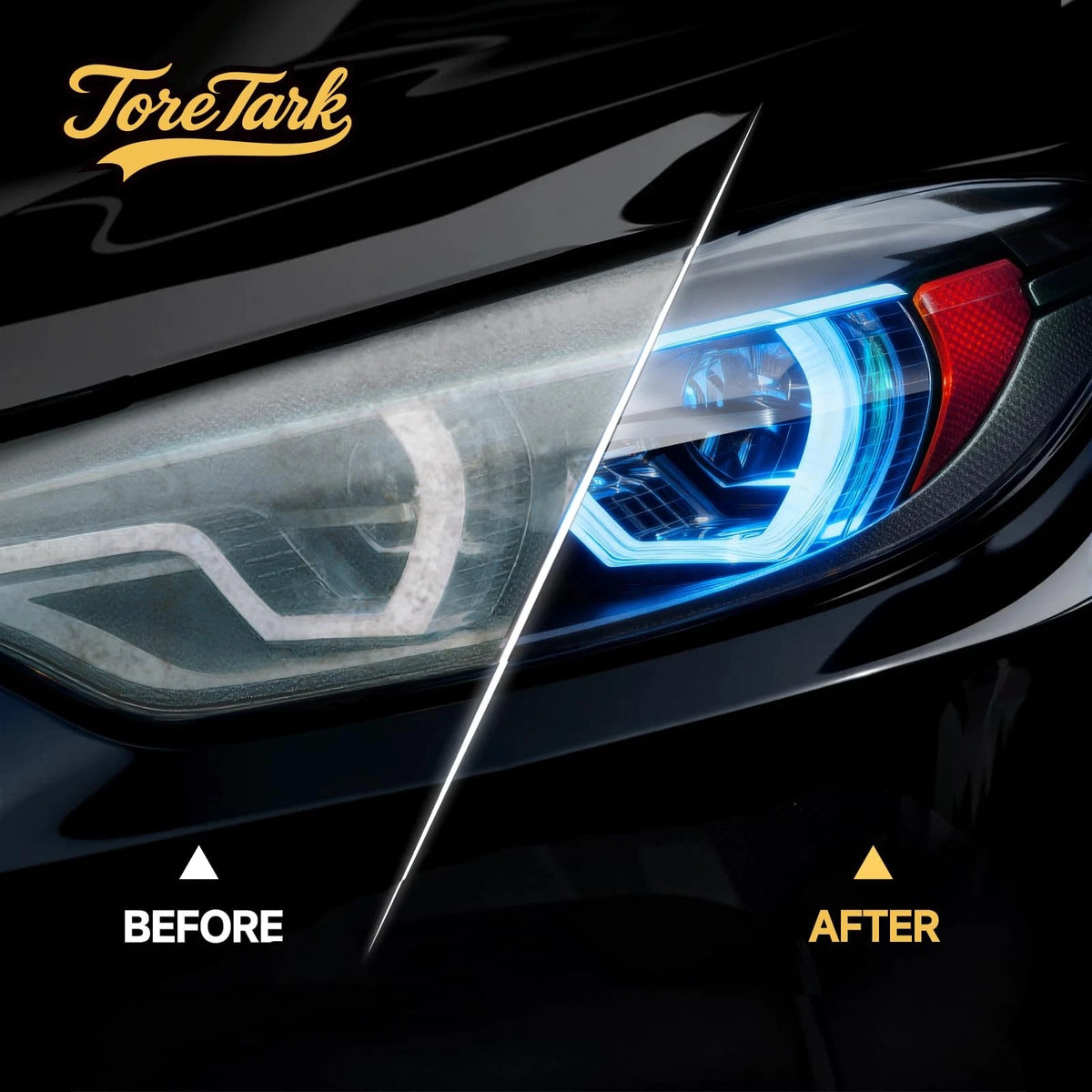 Headlight Restoration Kit for Vehicles (No Tools Needed)